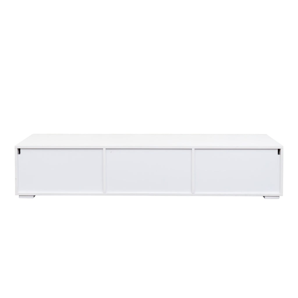 Modern Entertainment Center with Storage   Media Console for Living Room - Grand Goldman Shop