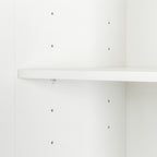 Stackable Wall Mounted Storage Cabinet, 15.75' D x 15.75' W x 70.87' H, White - Grand Goldman Shop