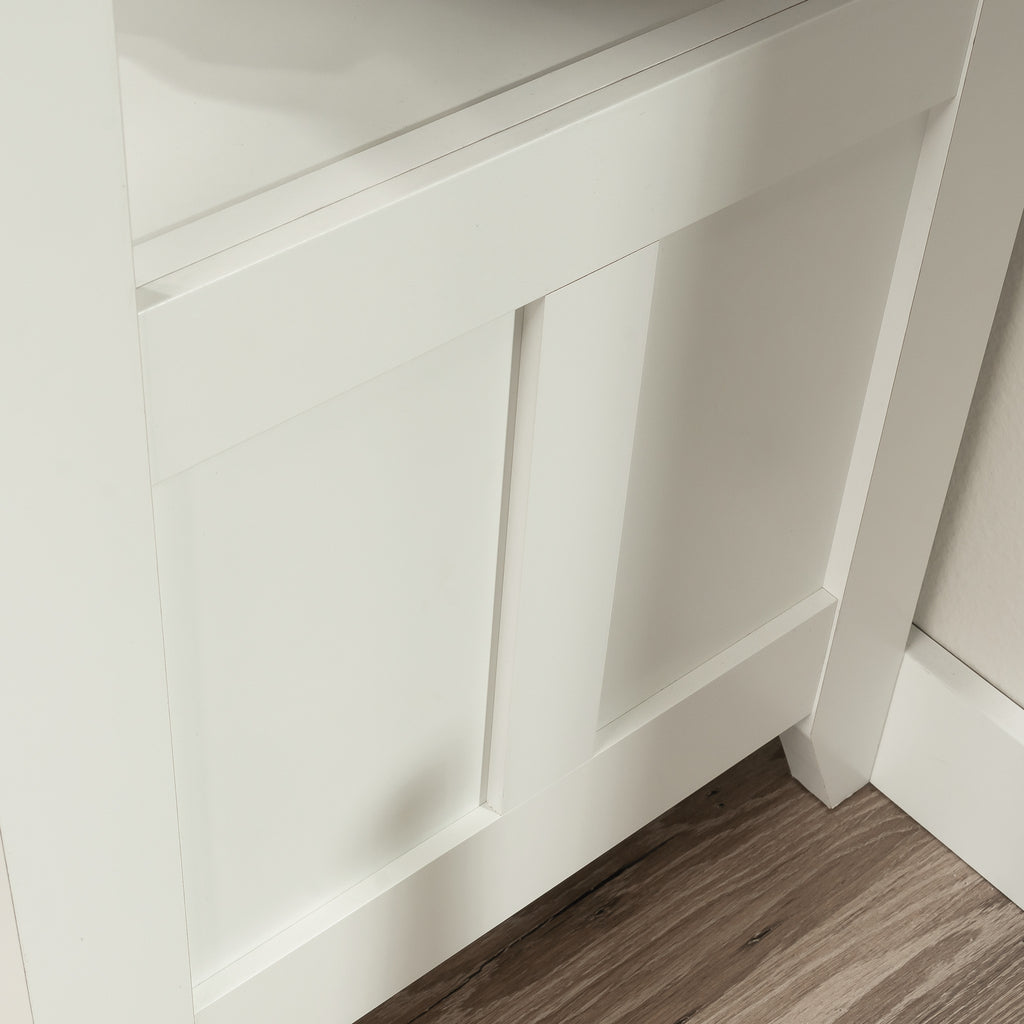 Lateral File with Large Drawer, White finish | Premium Home Decor - Grand Goldman