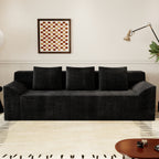 71' 3Setaser Sofa,Corduroy Fabric,Deep Seat Couches,Comfy Loveseat Sofa,No Assembly,1pcs for Living room, Bedroom,Conference room ,Apartment - Grand Goldman Shop