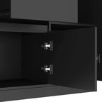 74' Freestanding Kitchen Pantry Cabinet Cupboard with 6 Doors,3 Shelves and 2 Drawer,Versatile Wardrobe & Kitchen Cabinet,Craft Storage Cabinet,Laundry Room Storage for  Kitchen (Black) - Grand Goldman Shop