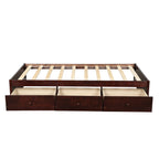 Orisfur. Twin Size Platform Storage Bed with 3 Drawers - Grand Goldman Shop