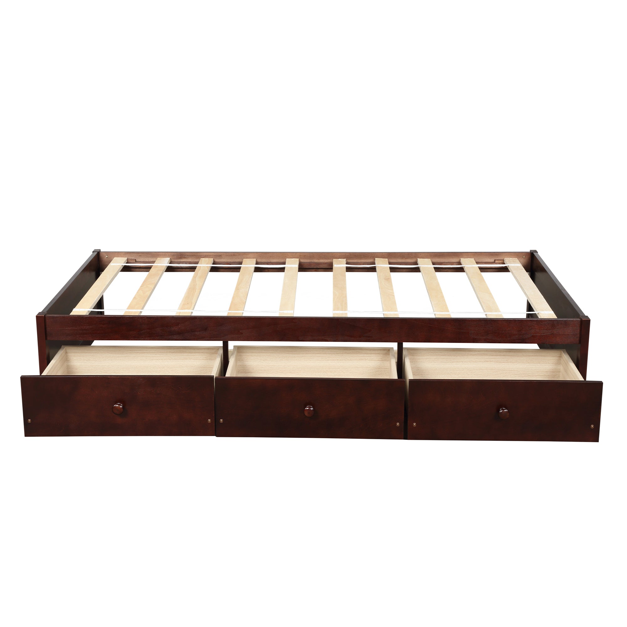 Orisfur. Twin Size Platform Storage Bed with 3 Drawers - Grand Goldman Shop