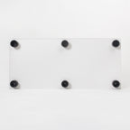 Two Door Glass Cabinet Glass Display Cabinet with 3 Shelves, White - Grand Goldman Shop