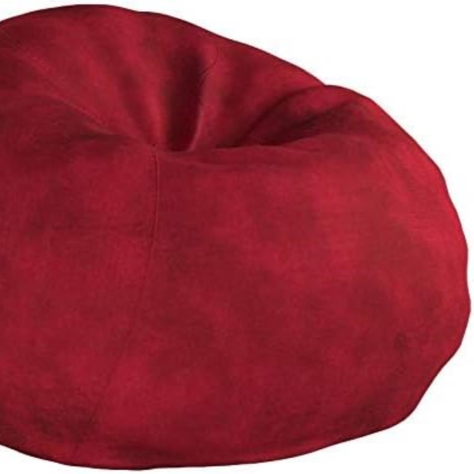 Comfortable High-Density Shredded Foam Bean Bag Chair for Kids and Adults with Removable Microsuede Cover in Chinese Red - Grand Goldman Shop
