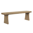 Indoor Pine Dining Bench, 62.9''L Solid Wood Seating, 350lbs Weight Capacity, Fits 3 People for Kitchen, Dining Room & Living Space - Grand Goldman Shop