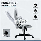 High Back Massage Desk Chair with Reclining Backrest,For Home and Office | Premium Home Decor - Grand Goldman