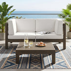 BRAVA X-BACK - 2-SITZER-SCHLAFSOFA MIT COUCHTISCH, WEISS
