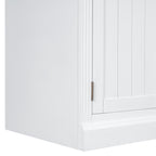 83.4'Tall Bookshelf with 3 pieces LED Lighting, Modern Bookcase with 2 Doors and 1 Drawer,Storage Bookcase with Open Shelves for Living Room,Home Office,White - Grand Goldman Shop