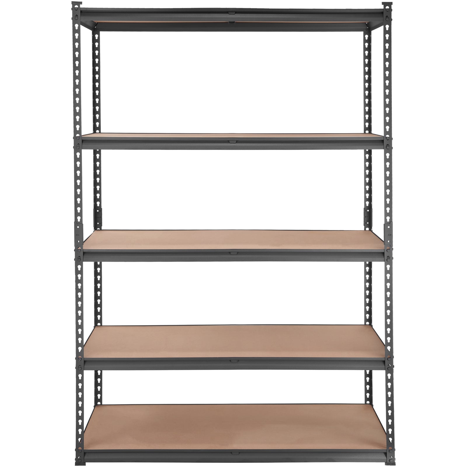 Storage Shelving Unit, 5-Tier Adjustable, 2000 lbs Capacity, Heavy Duty Garage Shelves Metal Organizer Utility Rack, Black, 48' L x 24' W x 72' H for Kitchen Pantry Basement Bathroom Laundry - Grand Goldman Shop