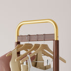 Coat Racks solid wood hanger 15.7* 11.8*71in Solid environmental protection easy to assemble beautiful can be placed in the bedroom/entrance/living room (Walnut) - Grand Goldman Shop