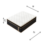 Twin Mattress, 10 Inch Plush Hybrid Mattresses with Gel Memory Foam, Fiberglass-Free Mattress in a Box, Individual Pocket Spring-Motion Isolation-Edge Support, CertiPUR-US Certified - Grand Goldman Shop