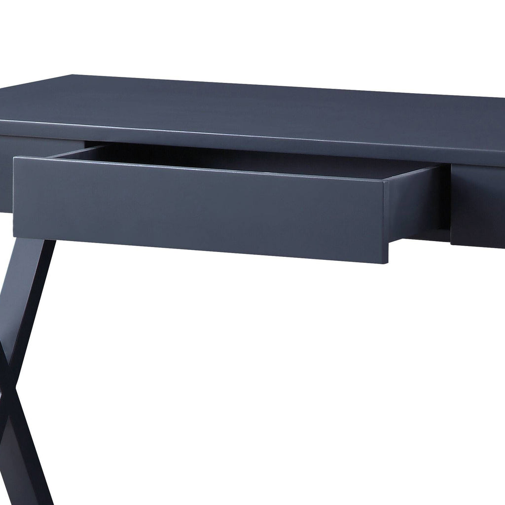 Nalo Charcoal Finish Console Table - Grand Goldman