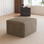 Sofa ottoman ,No Assembly Required,Camel(Plush Corduroy Fabric) - Grand Goldman Shop