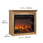28 inch TV media entertainment center With electric fireplace - Grand Goldman Shop
