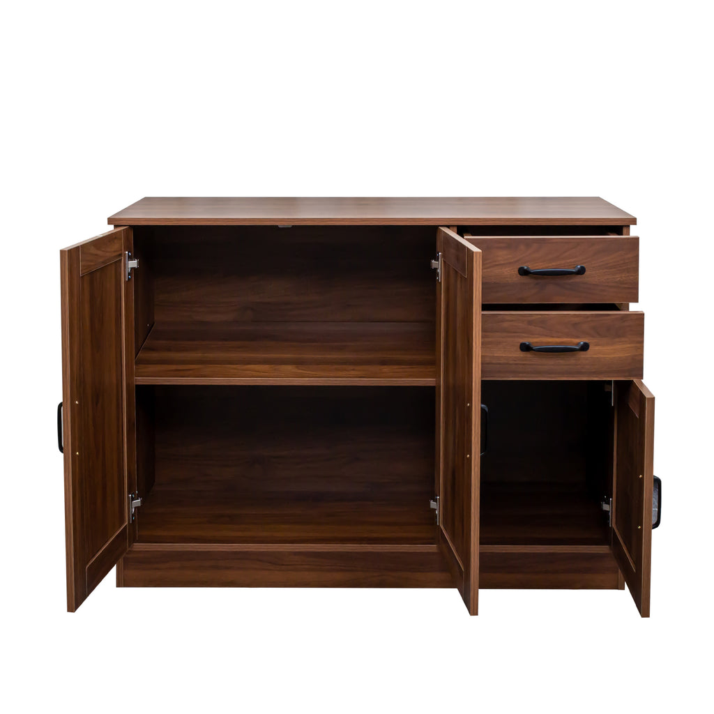 Modern Wood Buffet Sideboard with 2 doors&1 Storage and 2drawers -Entryway Serving Storage Cabinet Doors-Dining Room Console, 43.3 Inch - Grand Goldman Shop