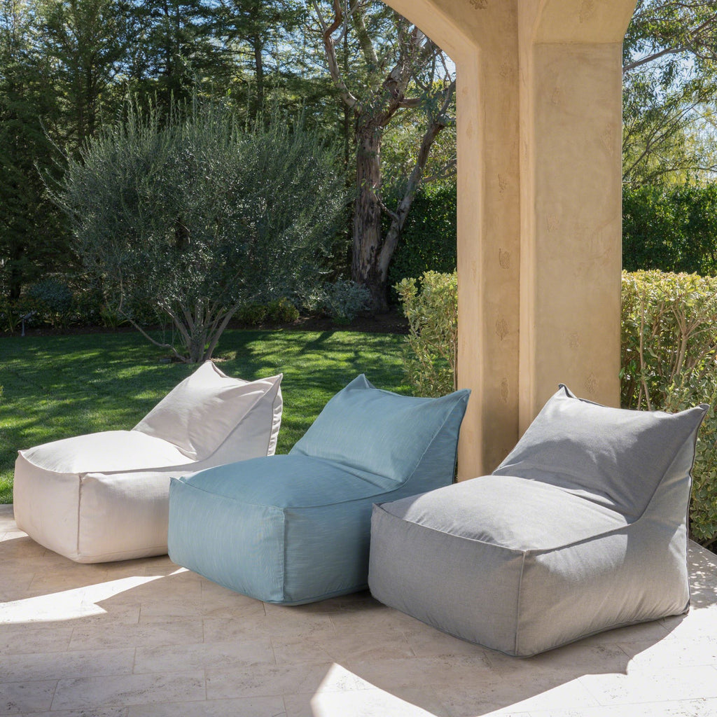 Ettie 3 Ft. Water Resistant Fabric Bean Bag Chair, Khaki, Soft and Durable - Grand Goldman Shop