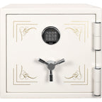 Fireproof Jewelry Safe with Keypad Lock, White Steel, 1.91 Cubic Ft | Premium Home Decor - Grand Goldman