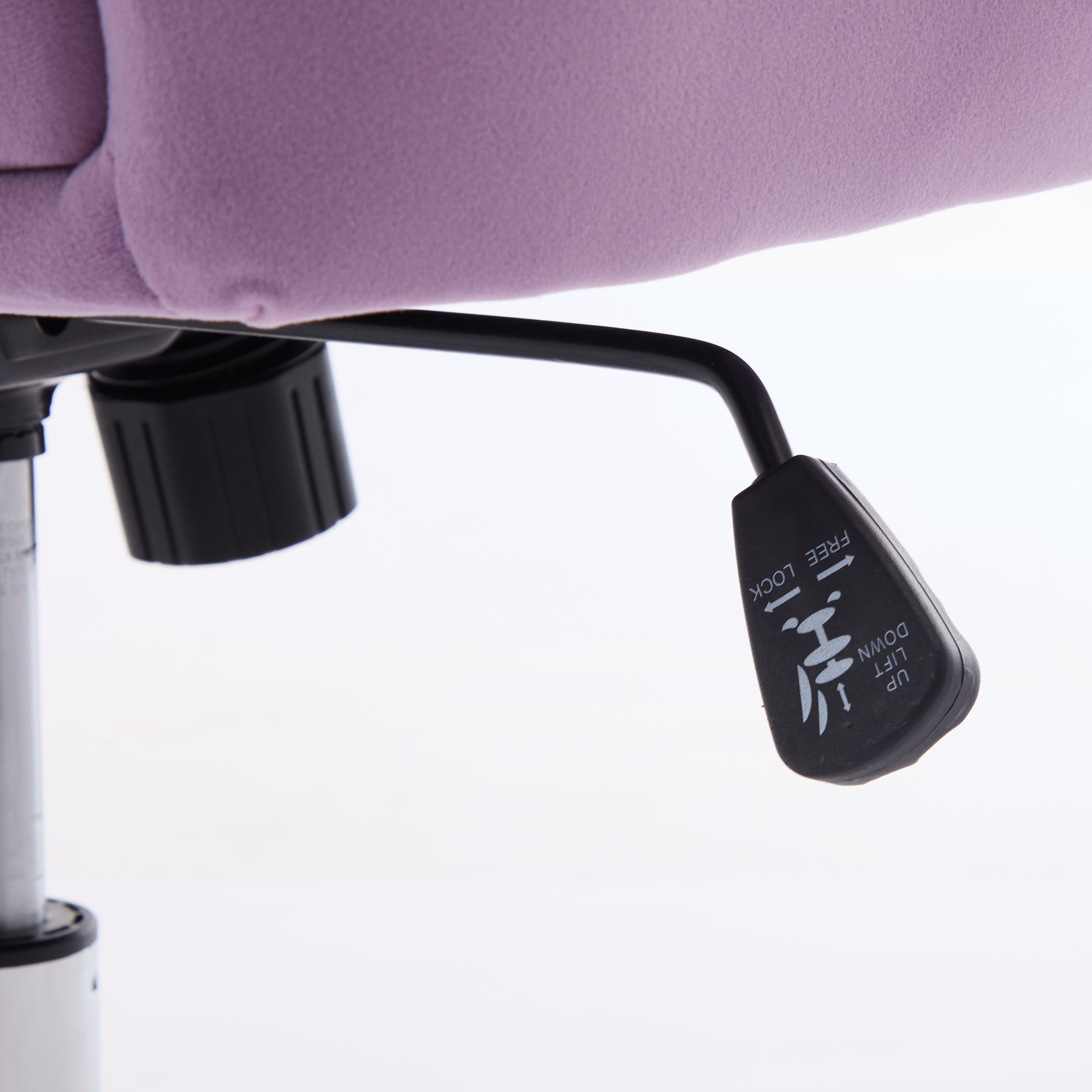 TY Ergonomic Swivel Office Chair, Comfortable Backrest Seat, Lilac Velvet, Adjustable for Home and Bedroom | Premium Home Dec