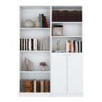 Dupree 2 Piece Home Bookcase set, 49' Wide with 9 Shelves ,  Living Room  White | Premium Home Decor - Grand Goldman