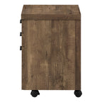 File Cabinet, Rolling Mobile, Storage Drawers, Printer Stand, Office, Work, Brown Laminate, Contemporary, Modern | Premium Ho