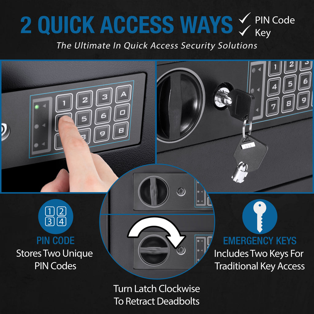 Compact Keypad Depository Safe | Premium Home Decor - Grand Goldman