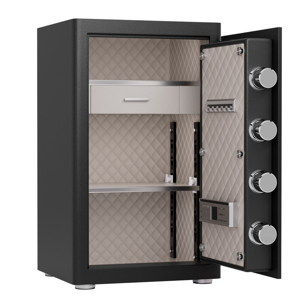 2.8 Cu Ft Large Home Safe with Fireproof Bag, Heavy-Duty Steel Construction, Digital Keypad, 10mm Door & 28mm Bolts, Removabl