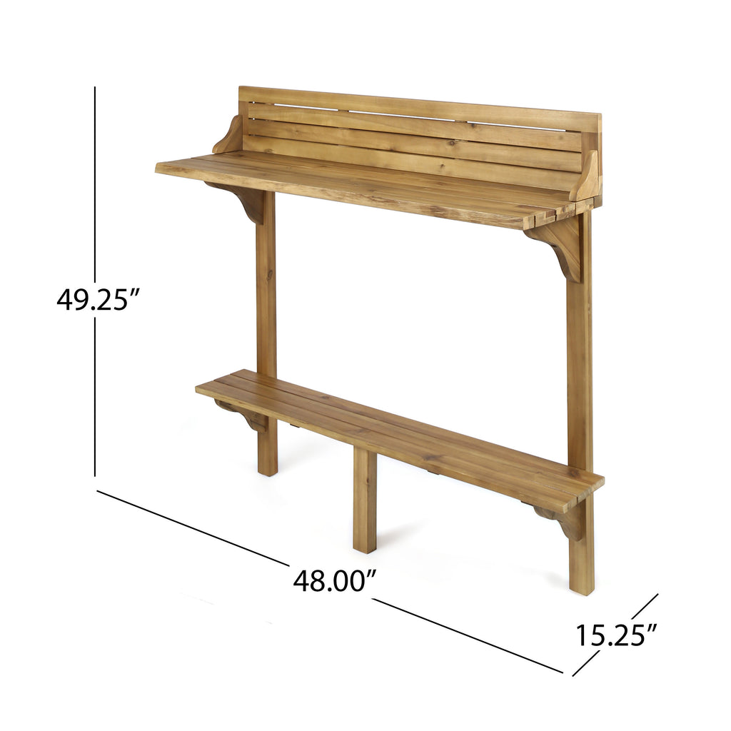 Wood BALCONY BAR TABLE - Grand Goldman Shop