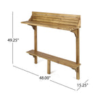 Wood BALCONY BAR TABLE - Grand Goldman Shop