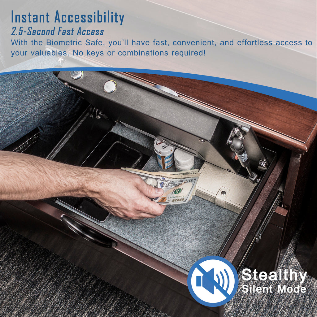 0 23 Cu Ft Top Opening Biometric Security Safe - Shop Quality Furniture at Grand Goldman
