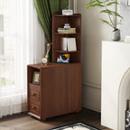 End Table with Drawers, Corner Table with Open Shelves, Tall Side Table for Bedroom and Corner(Expect Arrival Date 2025/4/16) - Grand Goldman Shop