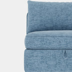 Armless Seat for Modular Sectional Sofa, Convertible Sofa Seat With Storage, Sleeper Sectional Sofa Set, Fabric Flexible Modular Combinations for Living Room(2PCS) - Grand Goldman Shop