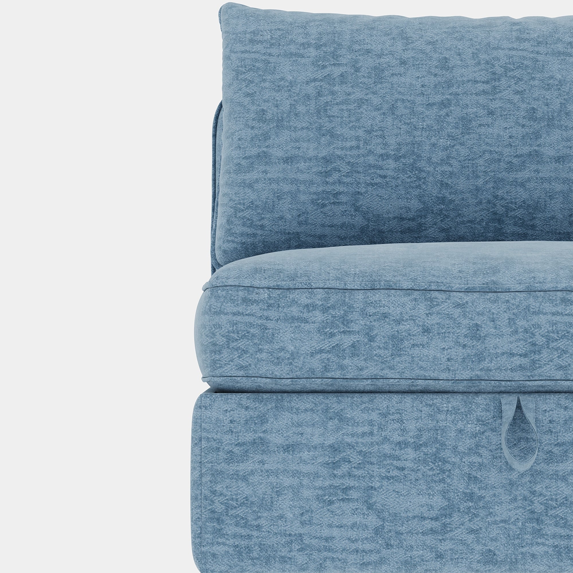 Armless Seat for Modular Sectional Sofa, Convertible Sofa Seat With Storage, Sleeper Sectional Sofa Set, Fabric Flexible Modular Combinations for Living Room(2PCS) - Grand Goldman Shop