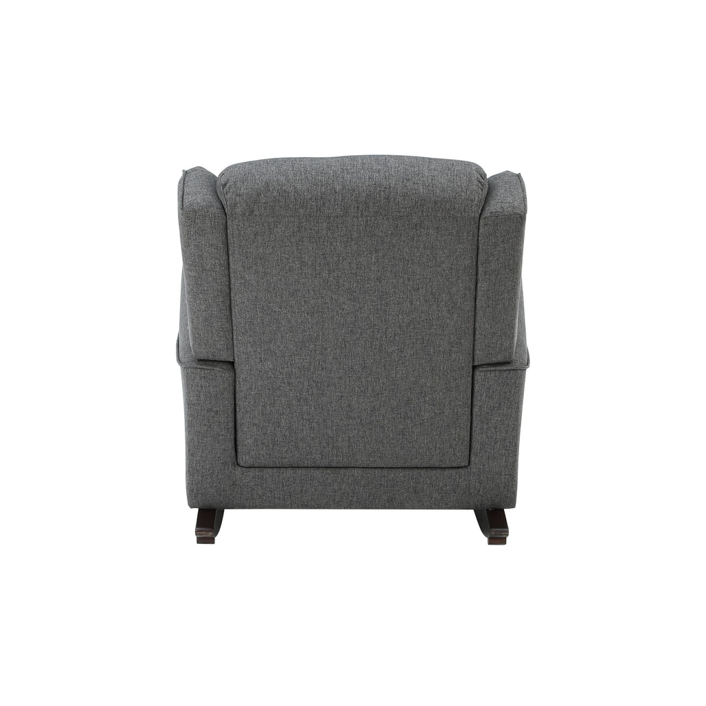 Grey Rocking Chair with Flared Arm - Grand Goldman Shop
