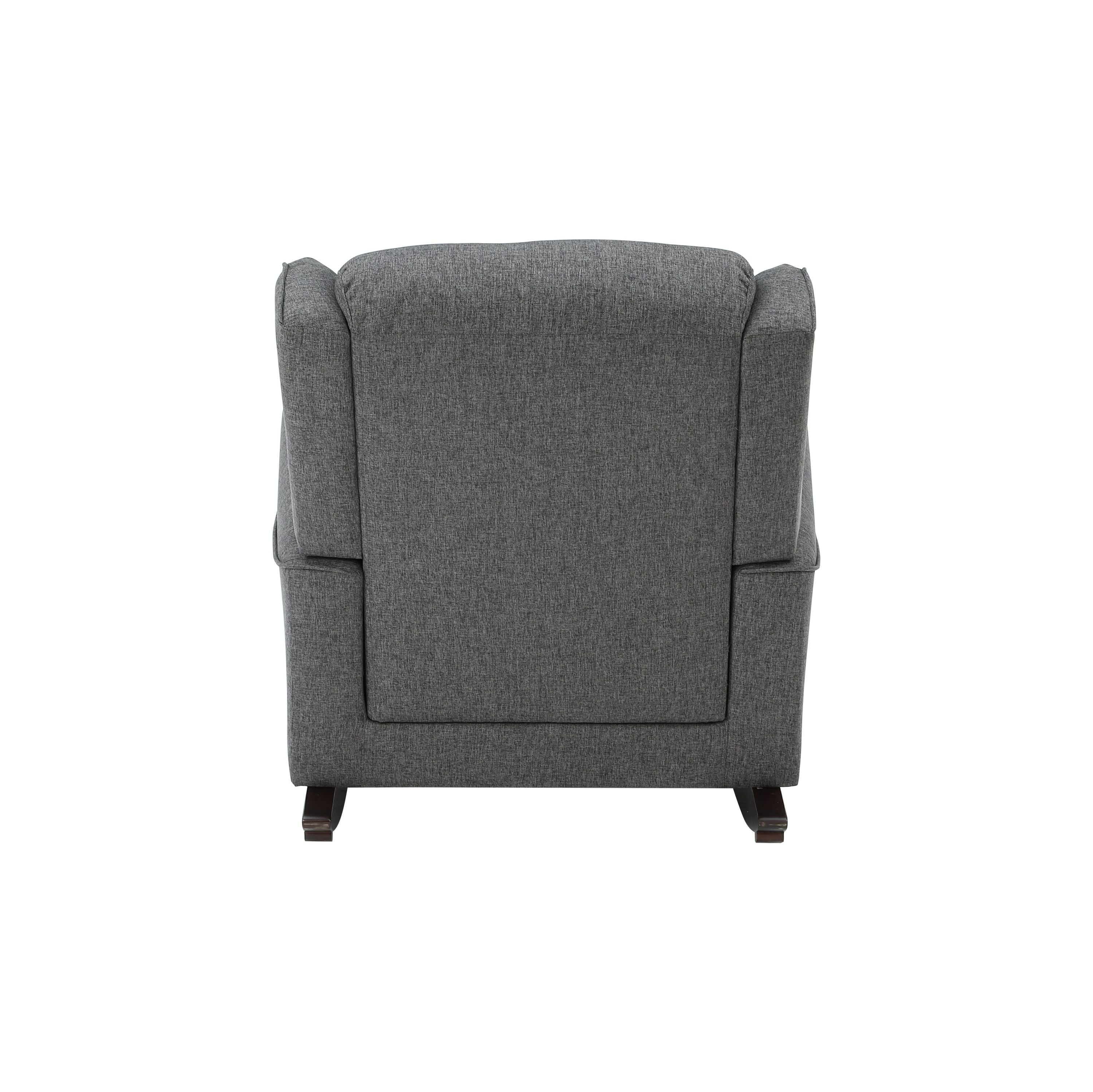 Grey Rocking Chair with Flared Arm - Grand Goldman Shop