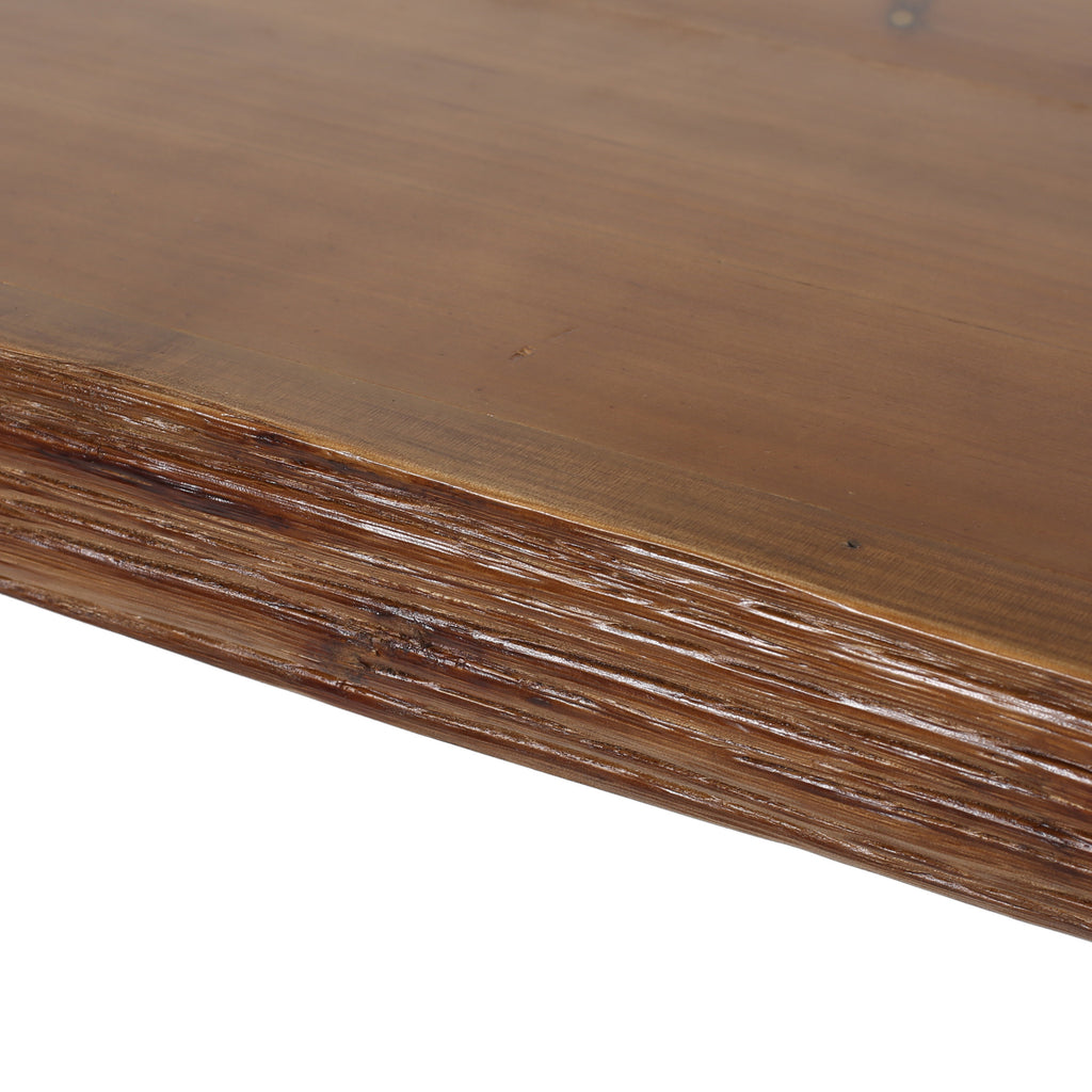 Modern Industrial Breakfast Bar Table, Metal Hairpin Legs & Wood Veneer Top, Compact 58.00 inches(Length)×18.25 inchesWidth×42.00Height - Grand Goldman Shop
