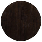 Gia Round Extendable Dining Table with 16' Leaf Wood, Espresso - Grand Goldman Shop