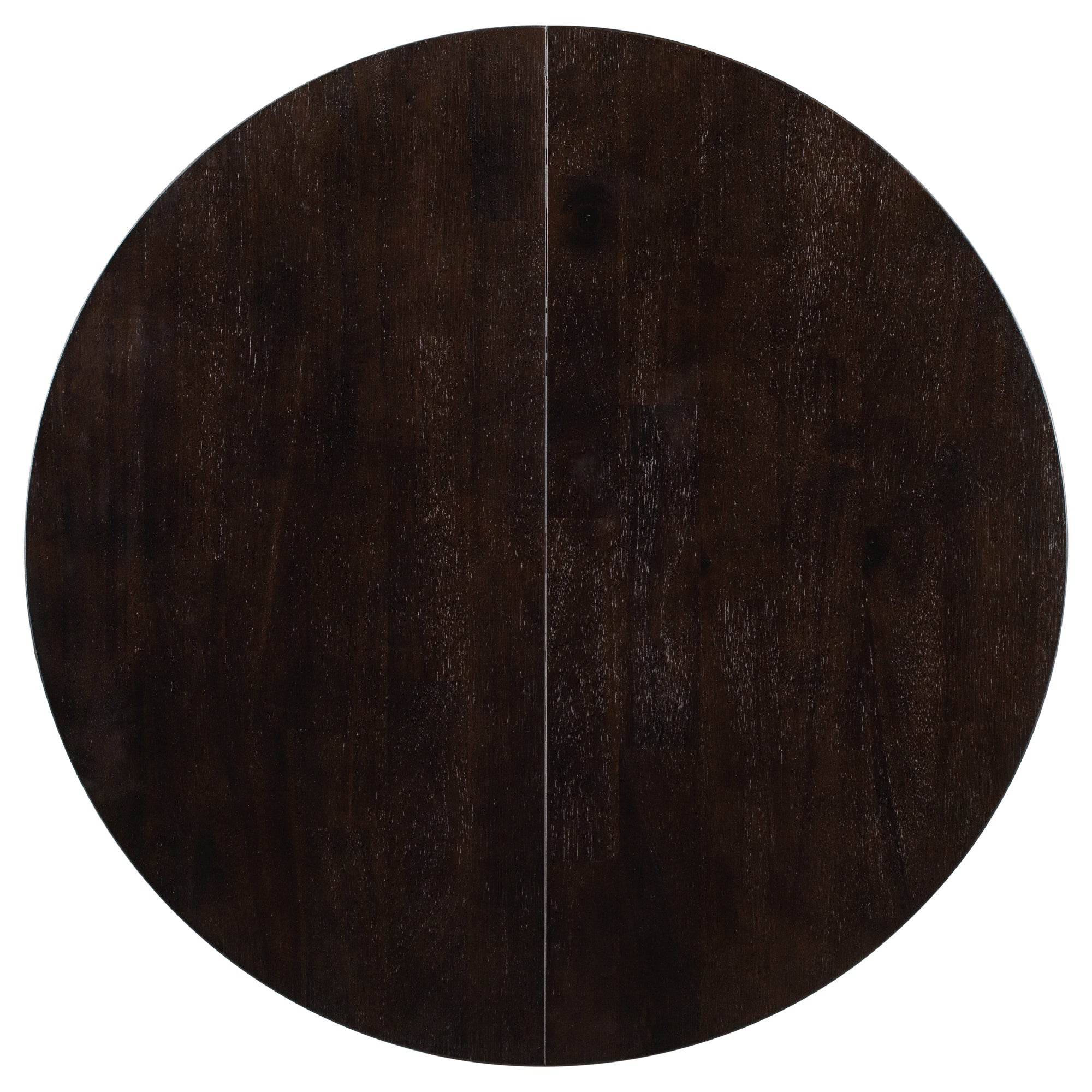 Gia Round Extendable Dining Table with 16' Leaf Wood, Espresso - Grand Goldman Shop