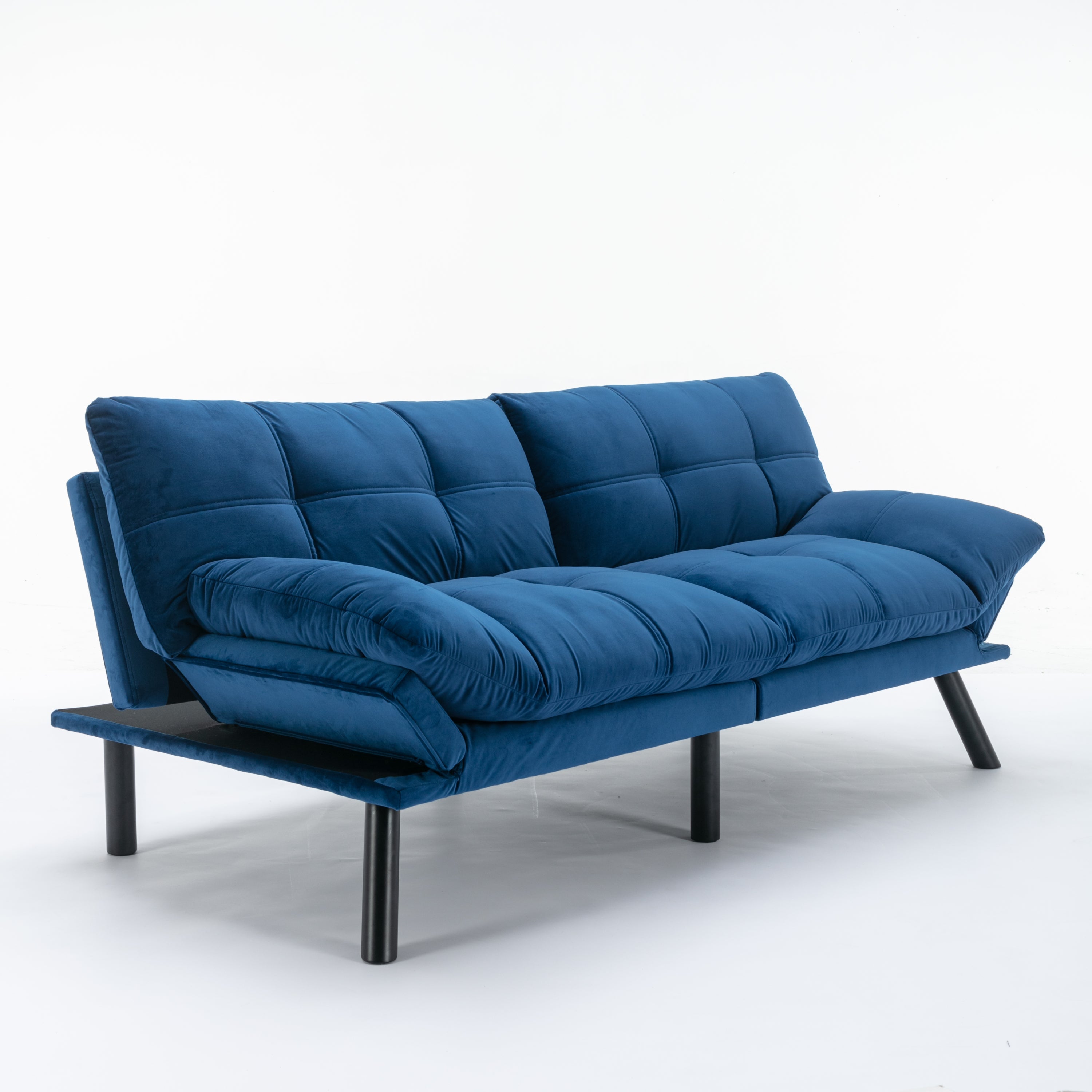 Navy Blue Convertible Folding Modern sofa Bed - Grand Goldman Shop