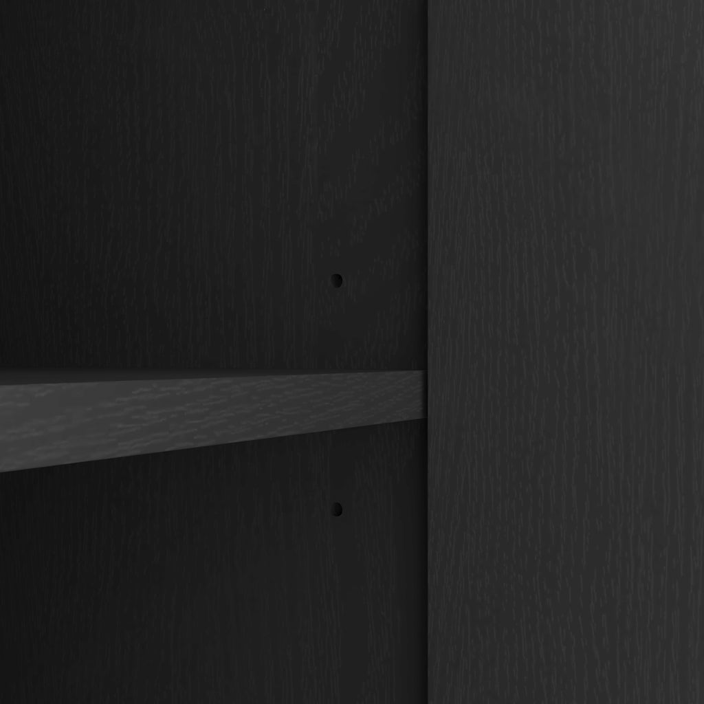 Sideboard Buffet Cabinet with Storage, Long Sideboard Storage Cabinet with 4 Doors, Wood Credenza Console Coffee Bar Cabinets with Adjustable Shelves for Living Room Kitchen Dining Room Black - Grand Goldman Shop