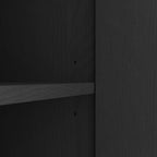 Sideboard Buffet Cabinet with Storage, Long Sideboard Storage Cabinet with 4 Doors, Wood Credenza Console Coffee Bar Cabinets with Adjustable Shelves for Living Room Kitchen Dining Room Black - Grand Goldman Shop