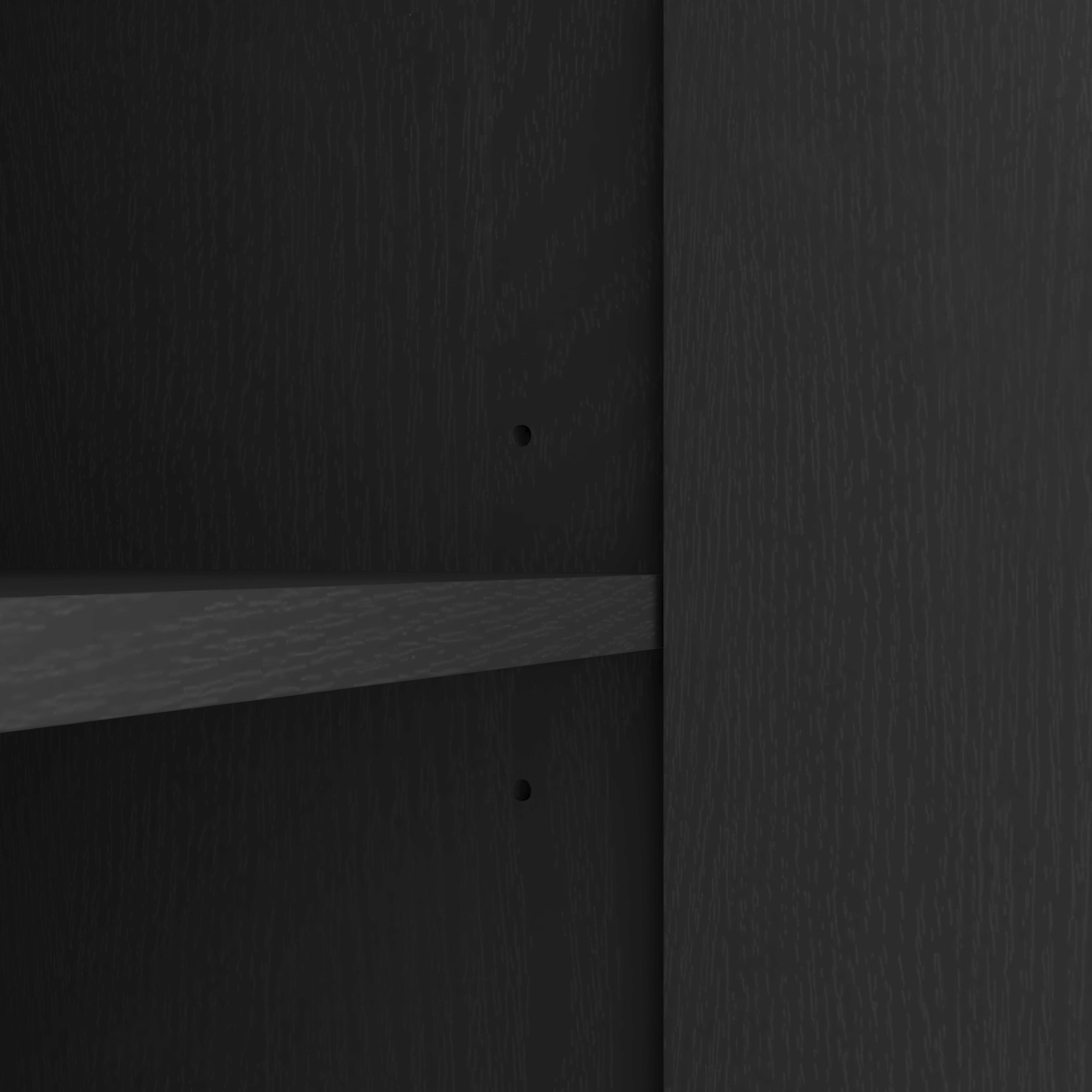 Sideboard Buffet Cabinet with Storage, Long Sideboard Storage Cabinet with 4 Doors, Wood Credenza Console Coffee Bar Cabinets with Adjustable Shelves for Living Room Kitchen Dining Room Black - Grand Goldman Shop