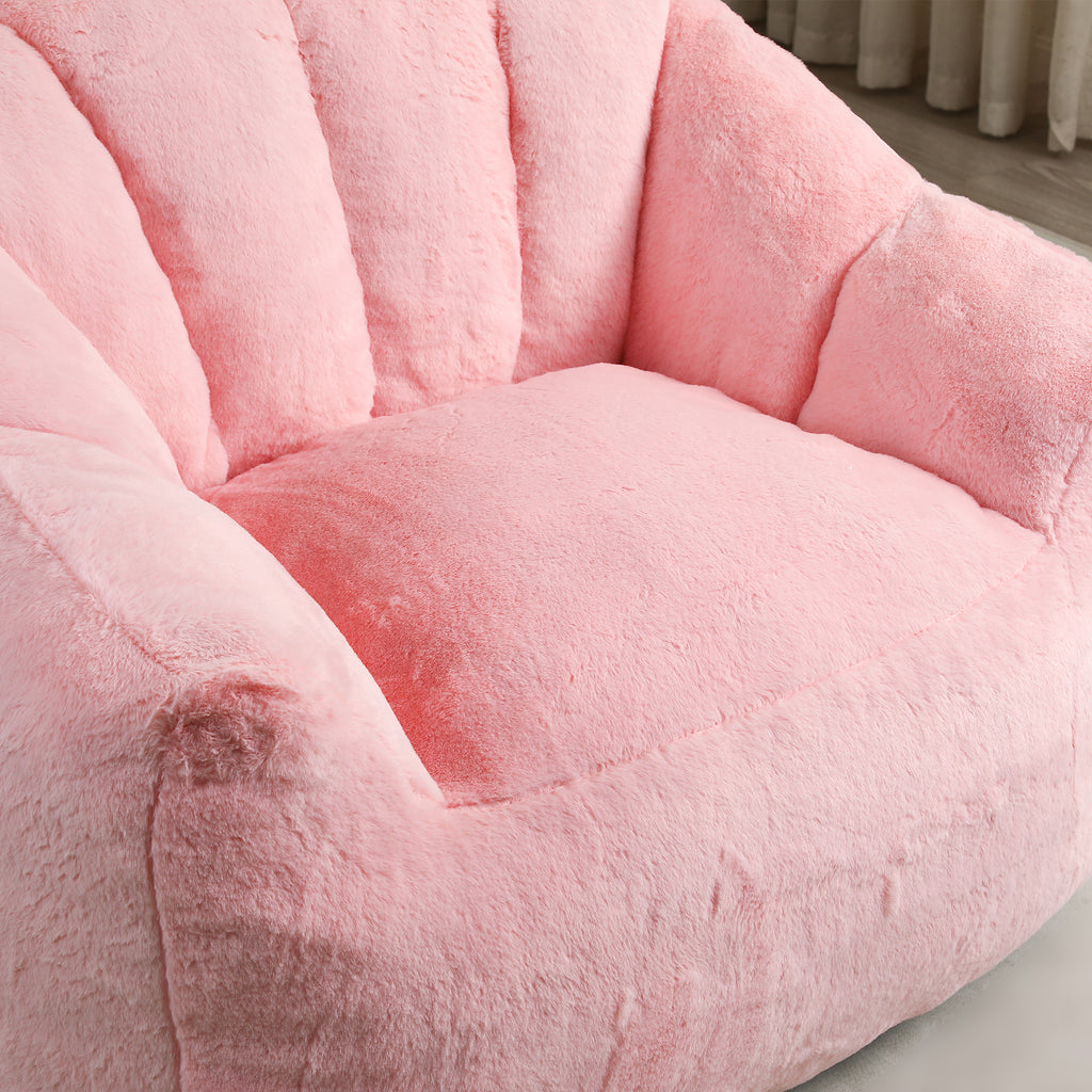 Beanbag Chair, Beanbag Sofa Chair with Armrests Stuffed High-Density Foam, Lazy Sofa Comfy Chairs Beanbag Chair for Adults in Living Room, Bedroom Reading - Grand Goldman Shop