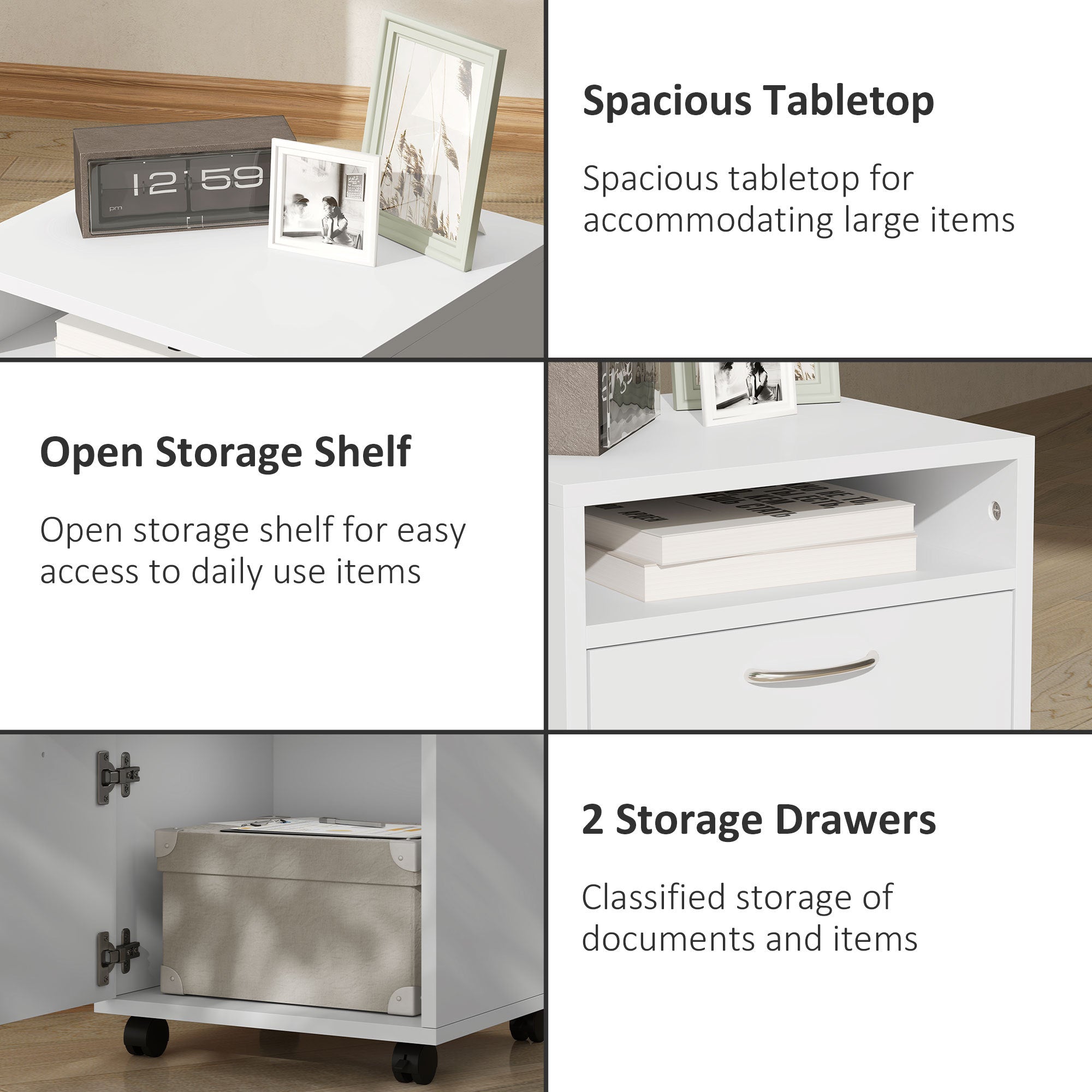 Mobile Storage Cabinet Organizer - Grand Goldman