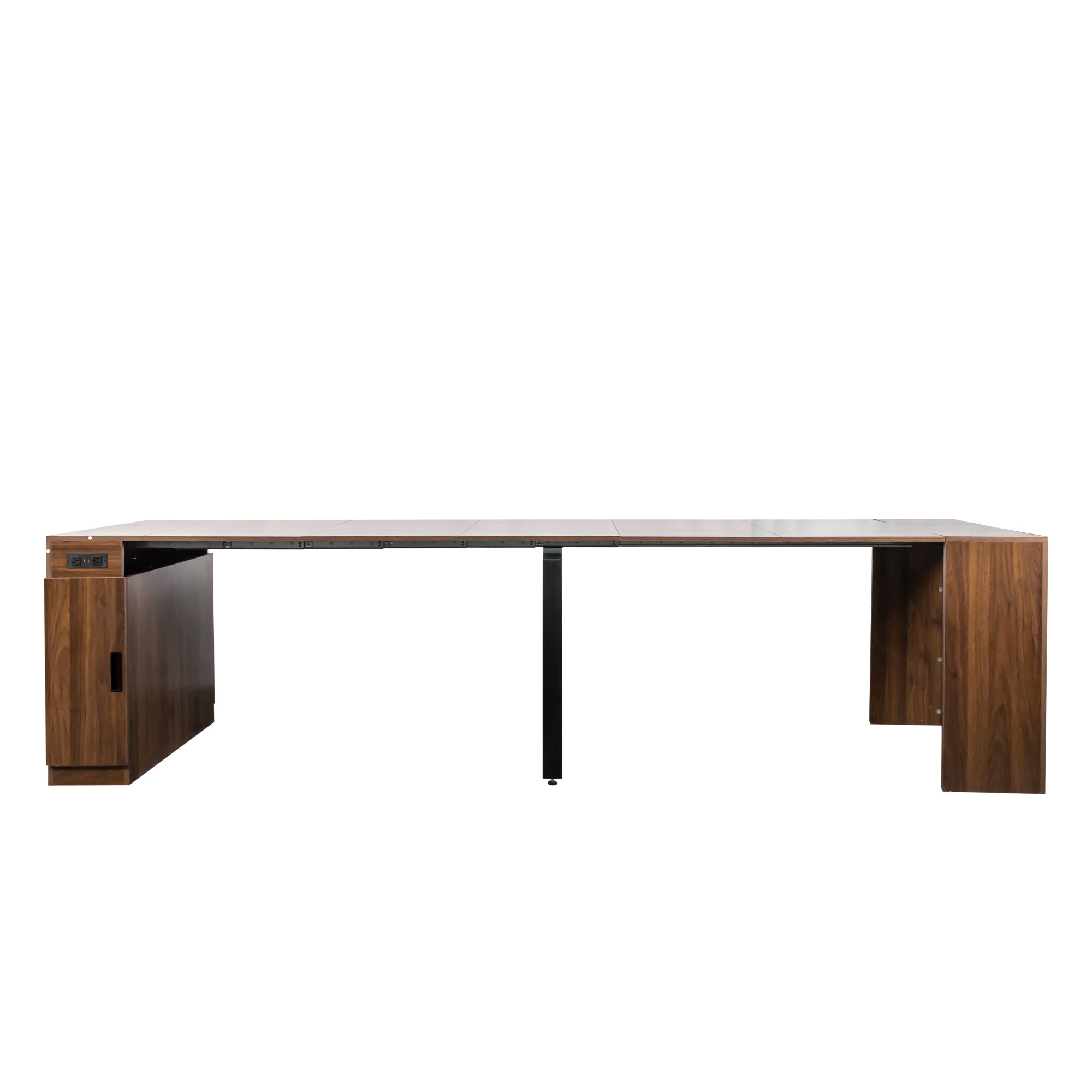 Modern Multifunctional Extendable Dining Table with Outlet, Space Saving Expanding Table with Storage for Party, Weddings, Meetings, Celebrations - Grand Goldman Shop