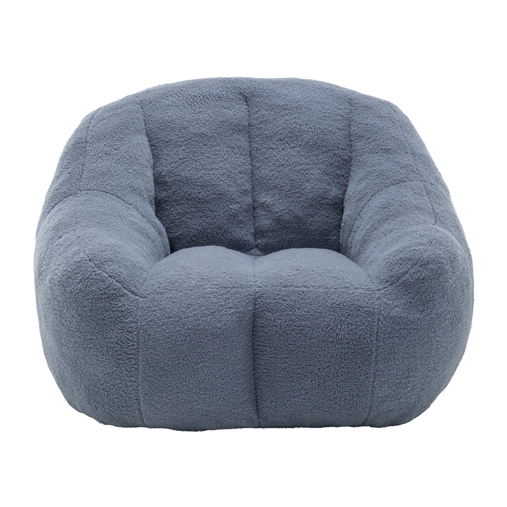 Comfy Bean Bag Chair with Memory Foam Filler – Tufted Soft Stuffed Bean Bag Sofa for Dorm, Apartment, or Living Room – Light Blue - Grand Goldman Shop