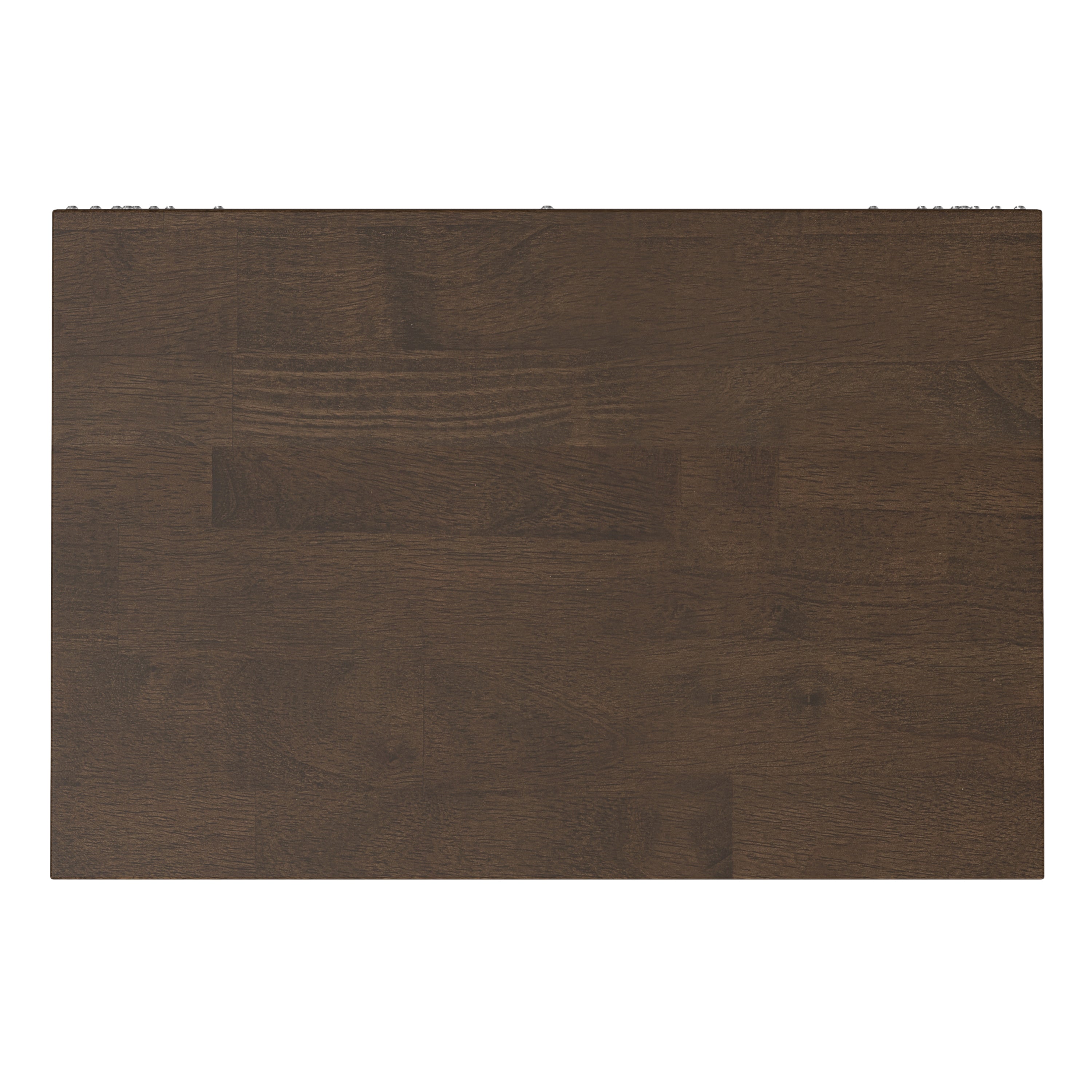 Harper 5 Shelf Bookcase in Walnut Brown with Solid Wood Construction and Mid-Century Modern Design - Grand Goldman