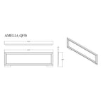 Adelaide Grey Black 5 Piece Queen Bedroom Set with Upholstered Headboard and LED Lighting - Grand Goldman Shop