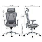 High Back Mesh Office Chair:8360HW-GR - Grand Goldman