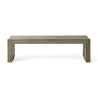 Acacia Wood Dining Bench, Grey+Taupe - Grand Goldman Shop